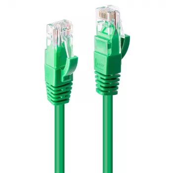 Network Cable Lindy 3m Cat.6 RJ-45 U/UTP Green