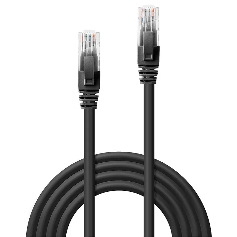 Network Cable Lindy 15m Cat.6 RJ-45 U/UTP Black