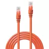 Network Cable Lindy 15m RJ-45 Cat6 U/UTP Orange