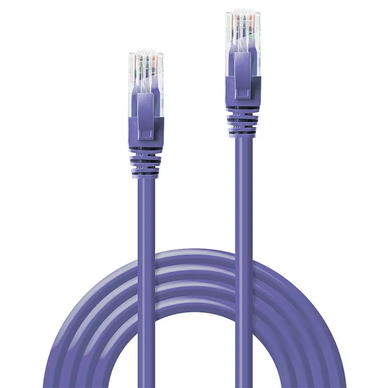 Network Cable Lindy 7.5m RJ-45 Cat6 U/UTP Violet