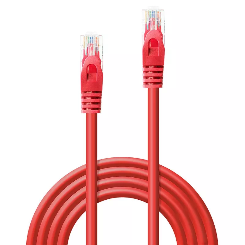 Networking Cable Lindy Rj45/Rj45 CAT6 2m RJ-45 U/UTP Red