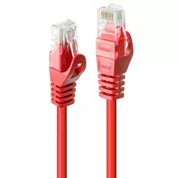Lindy 48186 networking cable Red 7.5 m Cat6 U/UTP (UTP)