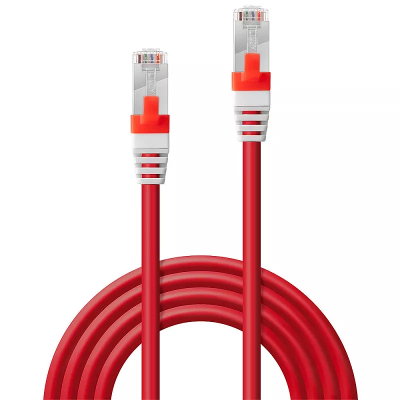 Lindy 45383 networking cable Red 0.3 m Cat6a S/FTP (S-STP)
