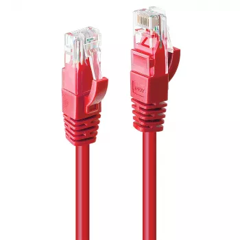 Network Cable Lindy 1m Cat.6 RJ-45 U/UTP Red