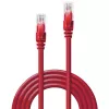 Network Cable Lindy 1m Cat.6 RJ-45 U/UTP Red