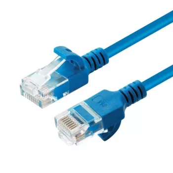 Microconnect V-UTP6A0015B-SLIM networking cable Blue 0.15 m Cat6a U/UTP (UTP)