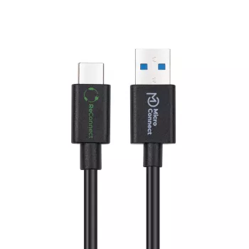 Microconnect ECO-USB3.2CA1 USB cable USB 3.2 Gen 2 (3.1 Gen 2) 1 m USB A USB C Black