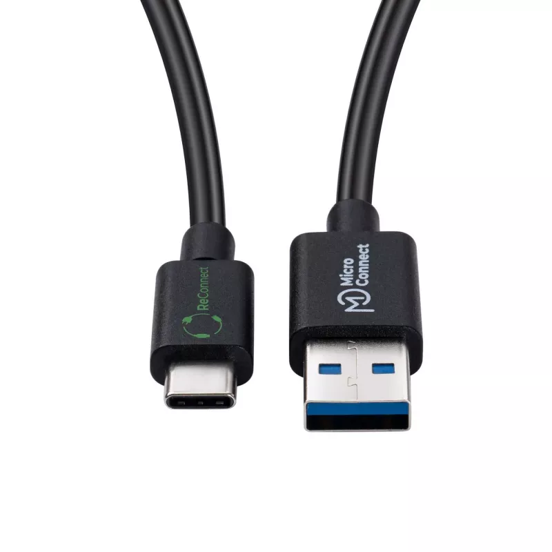 Microconnect ECO-USB3.2CA1 USB cable USB 3.2 Gen 2 (3.1 Gen 2) 1 m USB A USB C Black