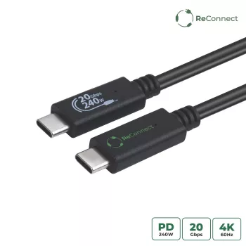 Microconnect ECO-USB3.2CC1.5 USB cable USB 3.2 Gen 2x2 1.5 m USB C Black