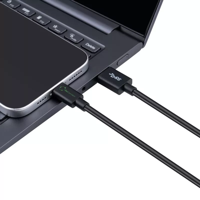 Microconnect ECO-USB3.2CA0.25 USB cable USB 3.2 Gen 2 (3.1 Gen 2) 0.25 m USB A USB C Black