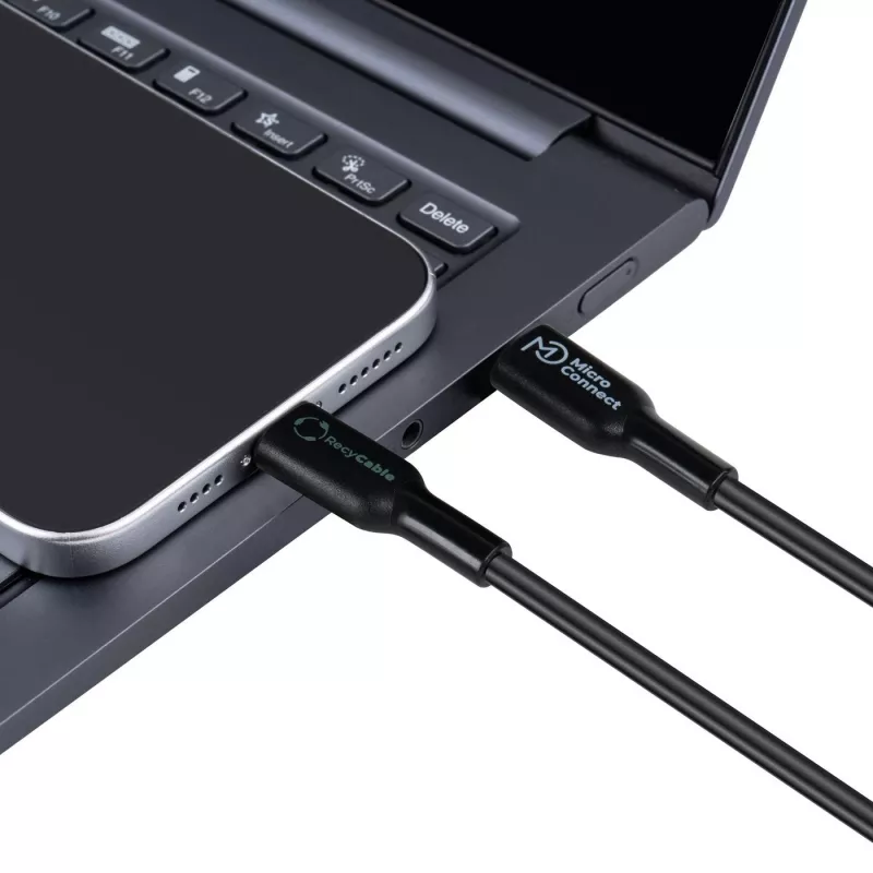 Microconnect ECO-USB3.1CL1 Lightning Cable 1m Black USB C Connector