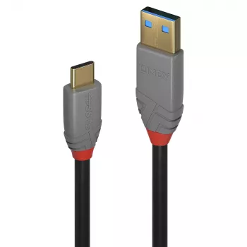 Lindy 3m USB 3.2 Type A to C Cable 5A PD Black