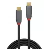 Lindy 0.5m USB 3.2 Type C to C Cable, 20Gbps, 5A, PD, Anthra Line