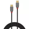 USB 2.0 Type C to C Cable Lindy 36870 0.5m Anthra Line