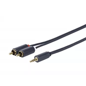 Vivolink PROMJRCA15 audio cable 15 m 3.5mm 2 x RCA Black