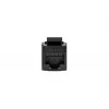 Keystone inline coupler EQUIP Cat.6A unshielded, RJ-45, flat construction, black, 8 pcs
