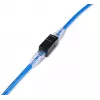Keystone inline coupler EQUIP Cat.6A unshielded, RJ-45, flat construction, black, 8 pcs