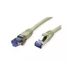 Networking Cable VALUE 21.99.0859 RJ-45 Cat6a 0.15m Grey