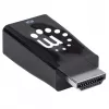 Manhattan HDMI to VGA (with Audio) Converter, 1080p, Male to Female, Micro-USB Power Input Port for additional power if needed, Black, Three Year Warranty