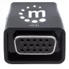 Manhattan HDMI to VGA (with Audio) Converter, 1080p, Male to Female, Micro-USB Power Input Port for additional power if needed, Black, Three Year Warranty