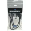Manhattan HDMI to DVI-D 24+1 Cable, 1m, Male to Male, Black, Dual Link, Compatible with DVD-D, Lifetime Warranty, Equivalent to HDDVIMM1M