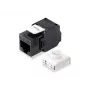 Equip Cat.6A Unshielded Keystone Jack Toolfree, RJ-45, LSA, Black