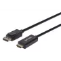 Manhattan DisplayPort 1.1 to HDMI Cable, 1080p@60Hz, 1.8m, Male to Male, DP With Latch, Black, Not Bi-Directional, Three Year Warranty