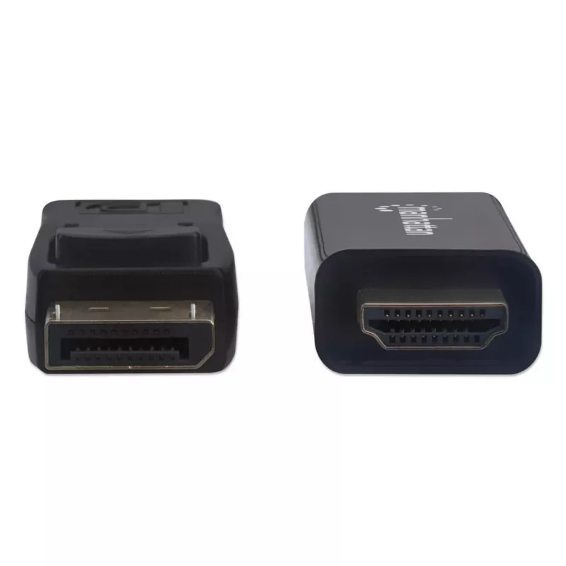 Manhattan DisplayPort 1.2 to HDMI Cable, 4K@60Hz, 1.8m, Male to Male, DP With Latch, Black, Not Bi-Directional, Three Year Warranty, Equivalent to 6F-DP-HDMI-4K60-HDR (except 20cm shorter)