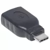 Manhattan USB-C to USB-A Adapter, Male to Female, 5 Gbps (USB 3.2 Gen1 aka USB 3.0), SuperSpeed USB, Black, Lifetime Warranty, Equivalent to USB31CAADG