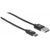 Manhattan USB-C to USB-A Cable, 3m, Male to Male, 480 Mbps (USB 2.0), Hi-Speed USB, Black, Lifetime Warranty