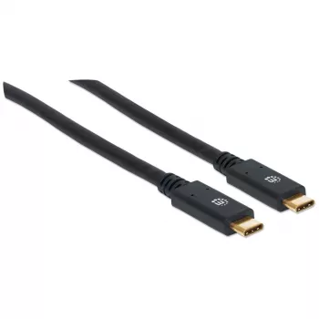 USB-C Cable Manhattan USB315CC2M 2m Male to Male Black