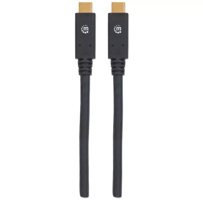USB-C Cable Manhattan USB315CC2M 2m Male to Male Black