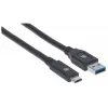 USB-C to USB-A Cable Manhattan 354981 3m Male to Male