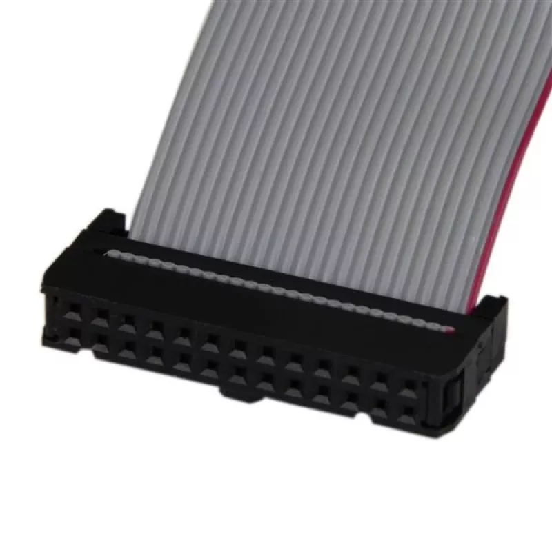 StarTech.com Low Profile 16in Parallel Port Header Cable Adapter with Bracket – DB25 (F) to IDC26