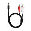 Audio Cable MediaRange MRCS164 1m 2xRCA 3.5mm Black