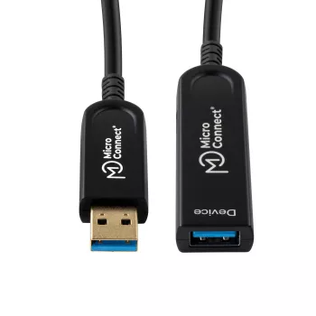 Microconnect MC-USB3.0AAF25AOP USB cable USB 3.2 Gen 2 (3.1 Gen 2) 25 m USB A Black