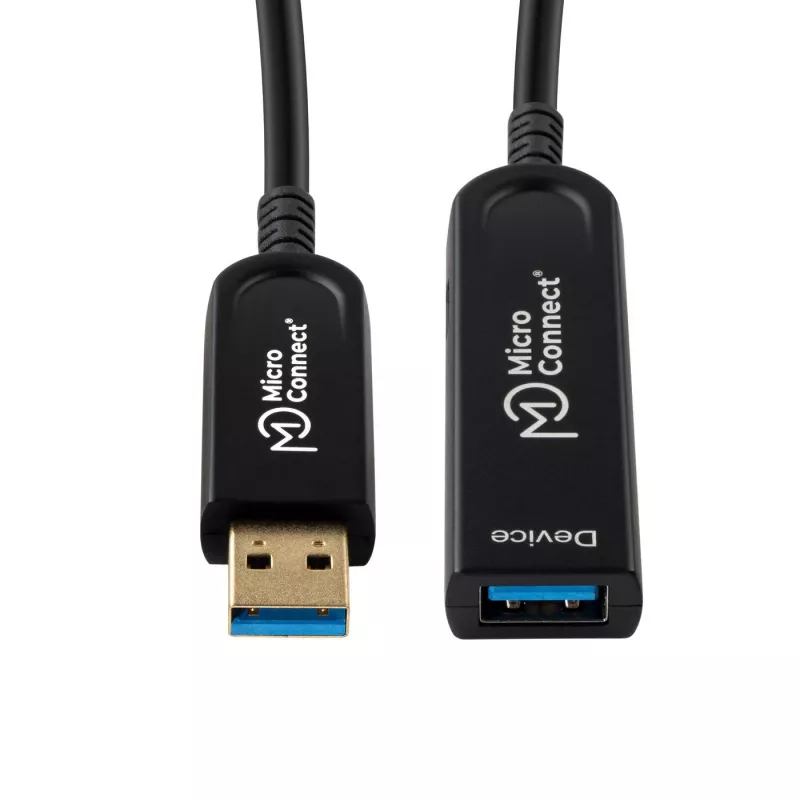 Microconnect MC-USB3.0AAF25AOP USB cable USB 3.2 Gen 2 (3.1 Gen 2) 25 m USB A Black