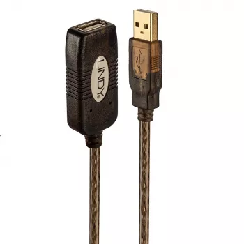Lindy 20m USB 2.0 Active Extension, 20 m, 0.48 Gbit/s