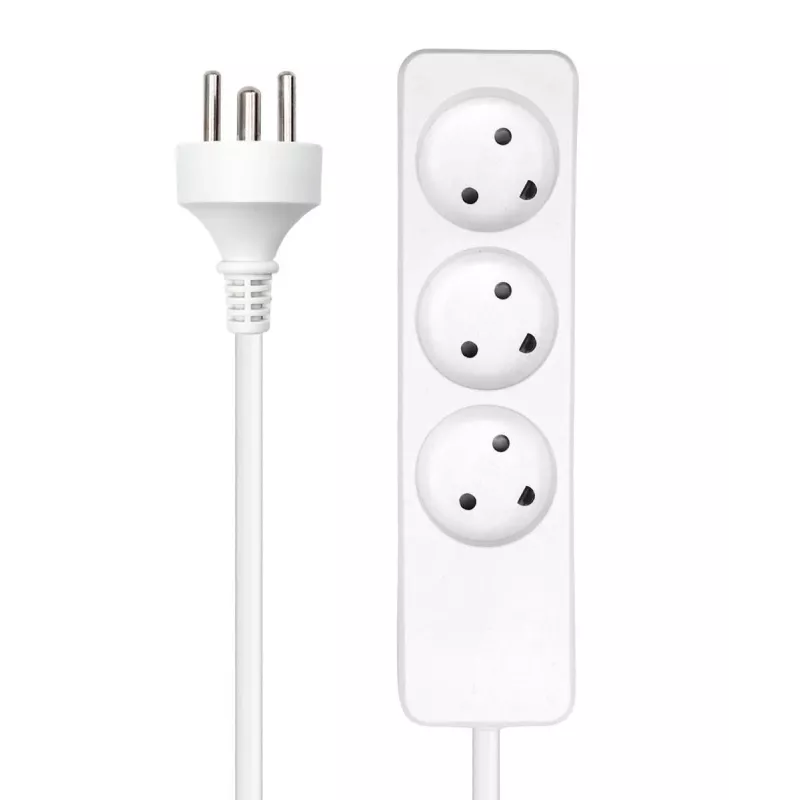 Microconnect MC-GRU0350DK power extension 5 m 3 AC outlet(s) Indoor White