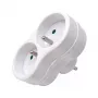Microconnect Plug EU 1+2FRW MicroConnect Power Adapter