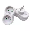 Microconnect Plug EU 1+2FRW MicroConnect Power Adapter