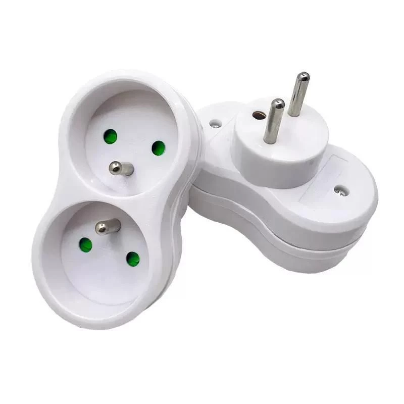 Microconnect Plug EU 1+2FRW MicroConnect Power Adapter