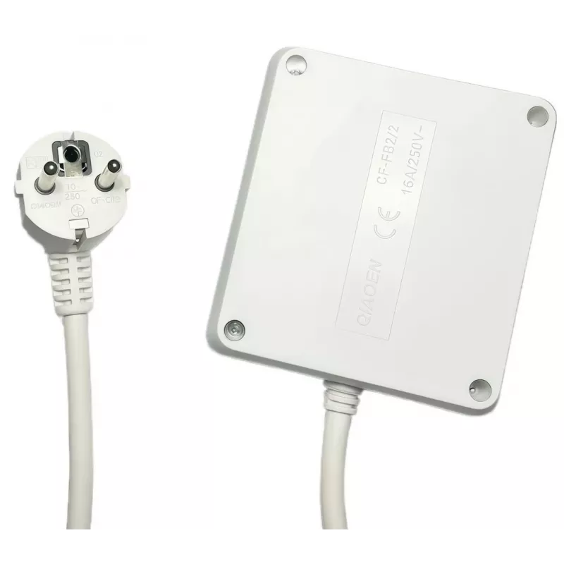 Microconnect MC-PSSQUARE040150FRW power extension 1.5 m 4 AC outlet(s) Indoor White