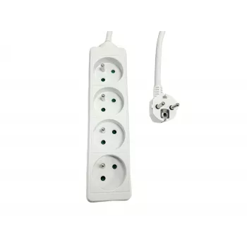 Power strip MicroConnect MC-PS040150FRW — 4-way, French Type sockets