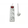Power strip MicroConnect MC-PSOO030150FRW 3-way with individual On/Off switches