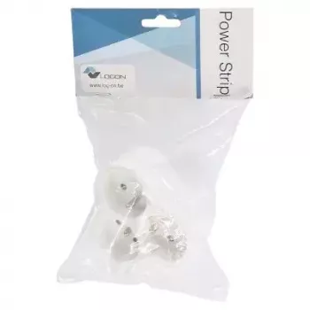 LOGON LPS150 Power Extension 3 AC Outlets Indoor White