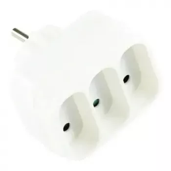 Power extension LOGON LPS140 — 3 AC outlets, indoor, 18 A, white
