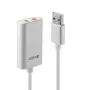 Audio converter Lindy USB Type A to Audio Converter, silver/white, 25 g