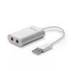 Audio converter Lindy USB Type A to Audio Converter, silver/white, 25 g
