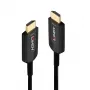 Hybrid fibre-optic HDMI cable Lindy 15 m, Ultra High Speed 48 Gbit/s, HDMI 2.1, gold-plated connectors, black